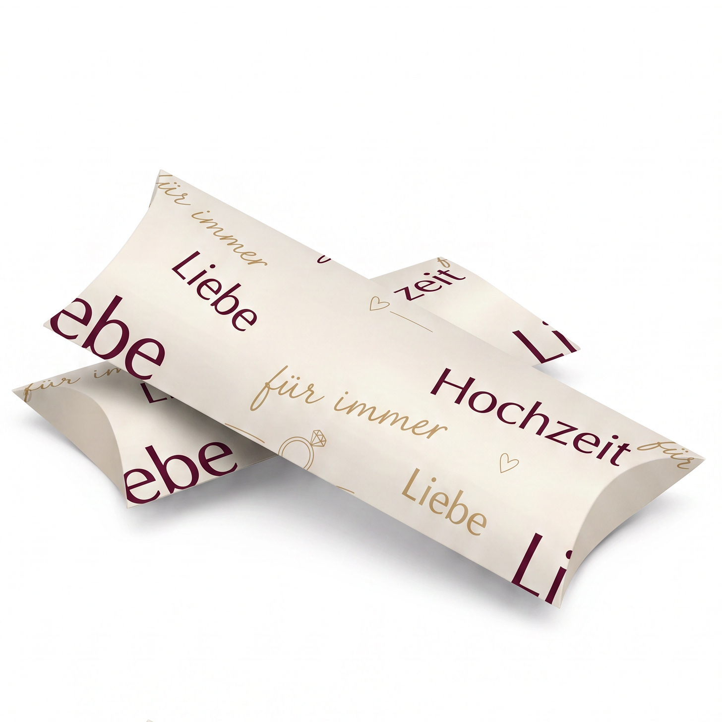 Geldgeschenk Verpackung Hochzeit – Liebe & Hochzeit | Elegante Typographie in Bordeaux & Gold